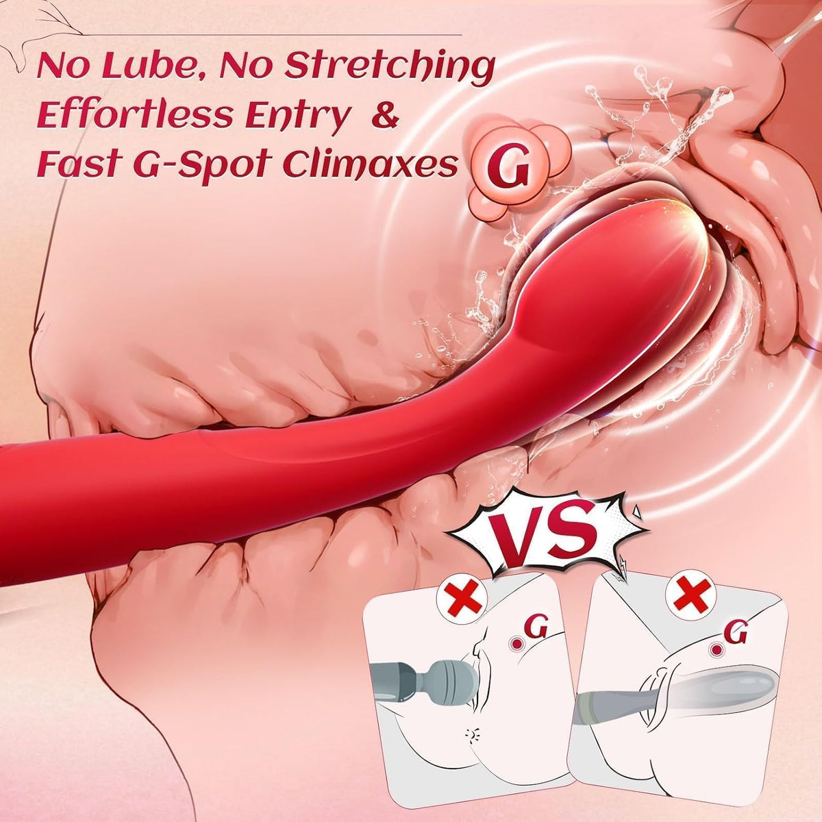Smooth Curved Silicone Vibrator for Fast G Spot Orgasm Cheap Adult Toy UK