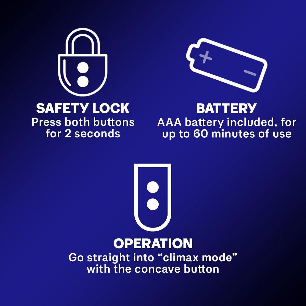 Durex Slim Vibrator Safety Lock And Battery Instructions Adult Toy
