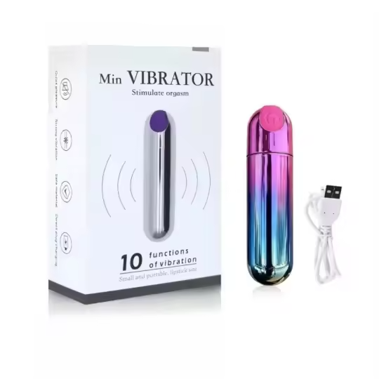 Gradient Purple Blue Mini Bullet Vibrator Massager Box Set Cheap Sex Toy UK