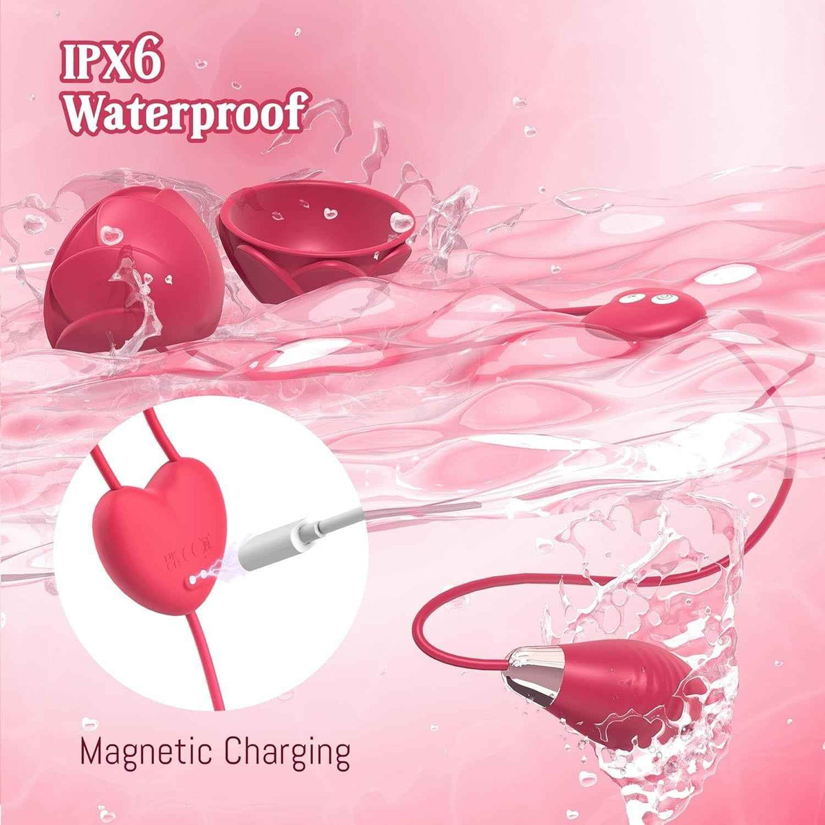 IPX6 Waterproof Magnetic Charging Bullet Vibrator Cheap Adult Sex Toy UK Stock