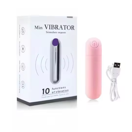 Matte Pink Compact Mini Bullet Vibrator Massager Cheap Adult Toy UK