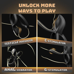 Versatile Adult Sex Toy for Testicle Massager Clitoral G-Spot and Anal Stimulation