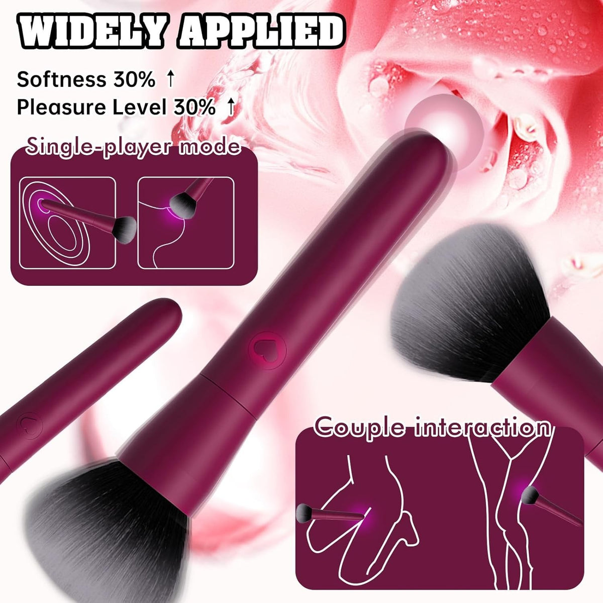 Multipurpose Vibrating for couple interaction Makeup Brush vibrator Cheap Sex Toy UK