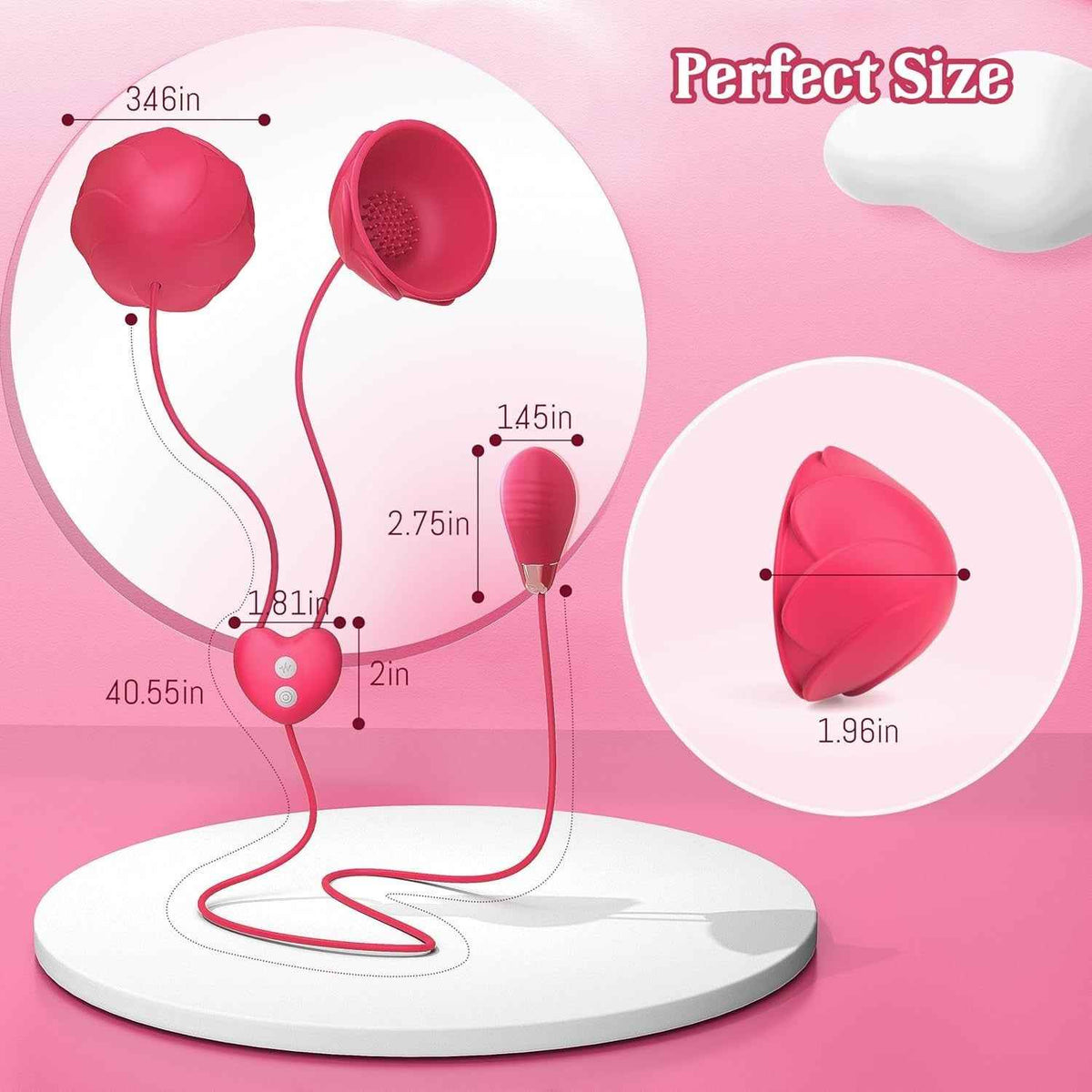 Nipple Anal Bullet Vibrator Size Measurement Diagram Cheap Adult Sex Toy UK