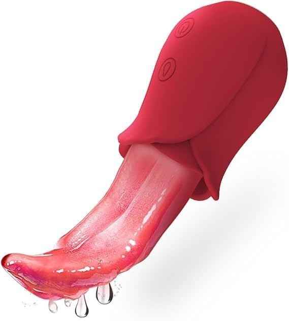 Red rose bionic licking toy with uk fast delivery cheap sex toys adult device