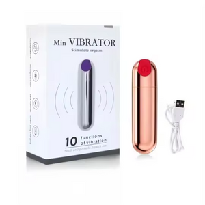 Rose Gold Lipstick Mini Bullet Vibrator Massager Cheap Sex Toy Fast UK Shipping