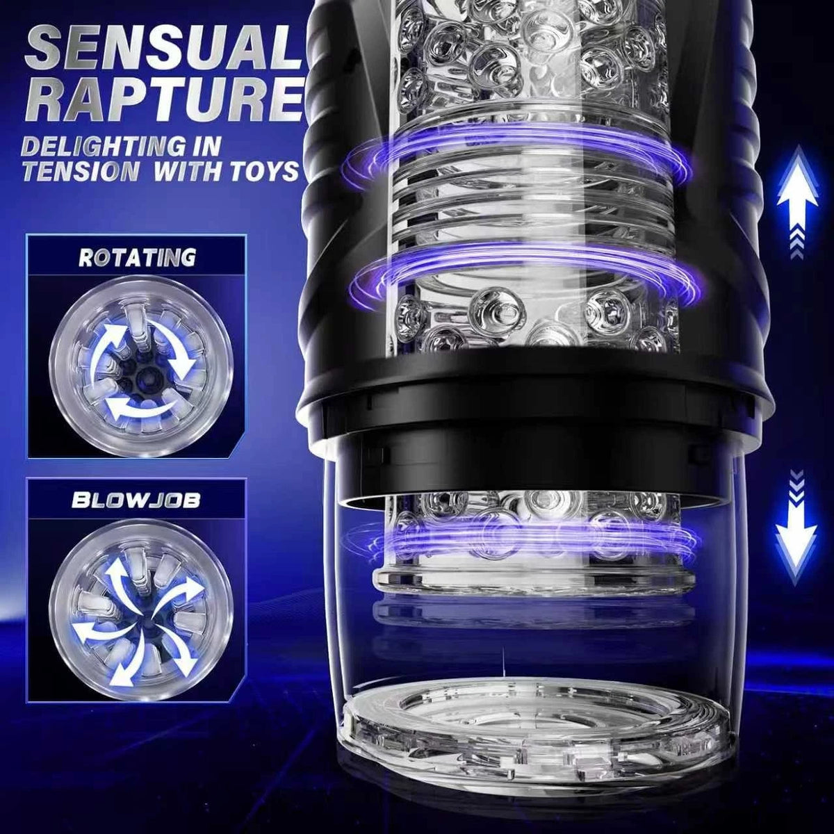Sensational Texture Automatic Male Masturbator - Cheap Sex Toys UK