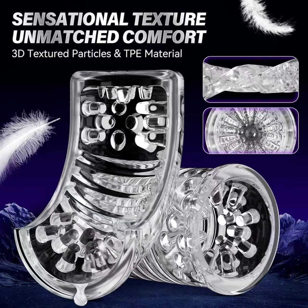 Sensational Texture Inner Sleeve Male Masturbator - Fast UK Delivery