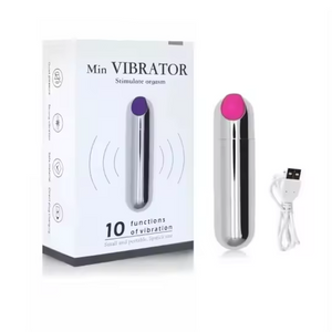Silver Lipstick Mini Bullet Vibrator Massager Box Set Fast UK Delivery