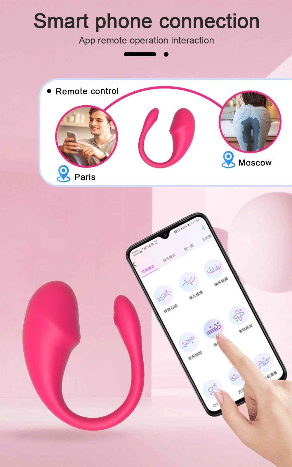 Smart Phone App Connection Remote Control Egg Vibrator Cheap Adult Toy UK
