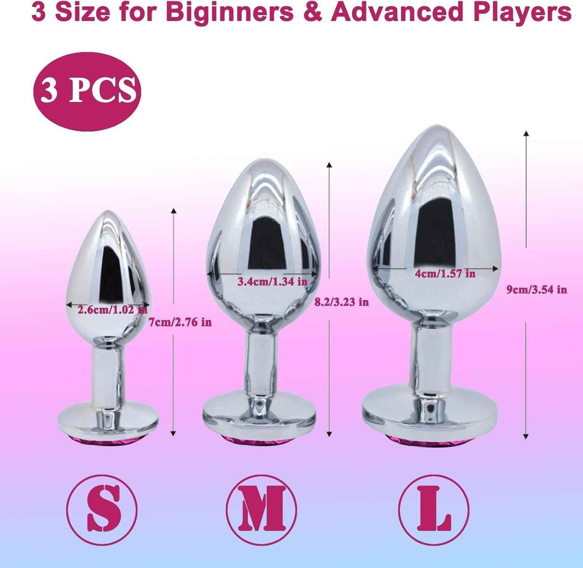 Single stainless steel butt plug Sex Toys in Uk