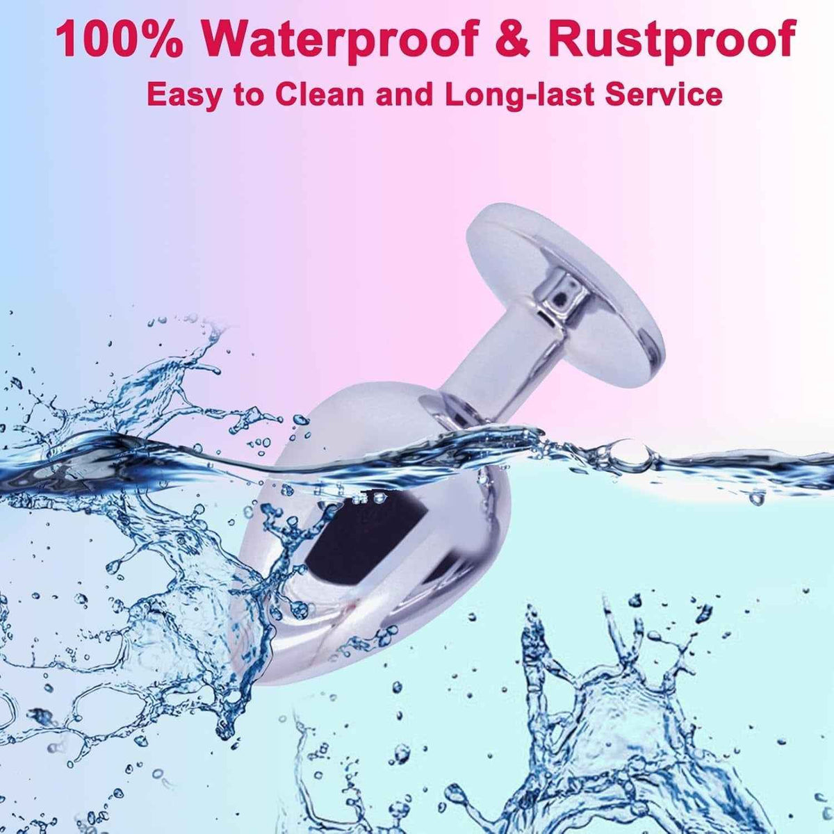 Metal Anal Butt Plug Adult Sex Toys 100% waterproof and rust proof