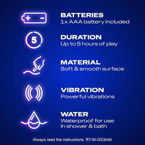 Waterproof Battery Powered Bullet Massager Features Cheap Adult Toy UK