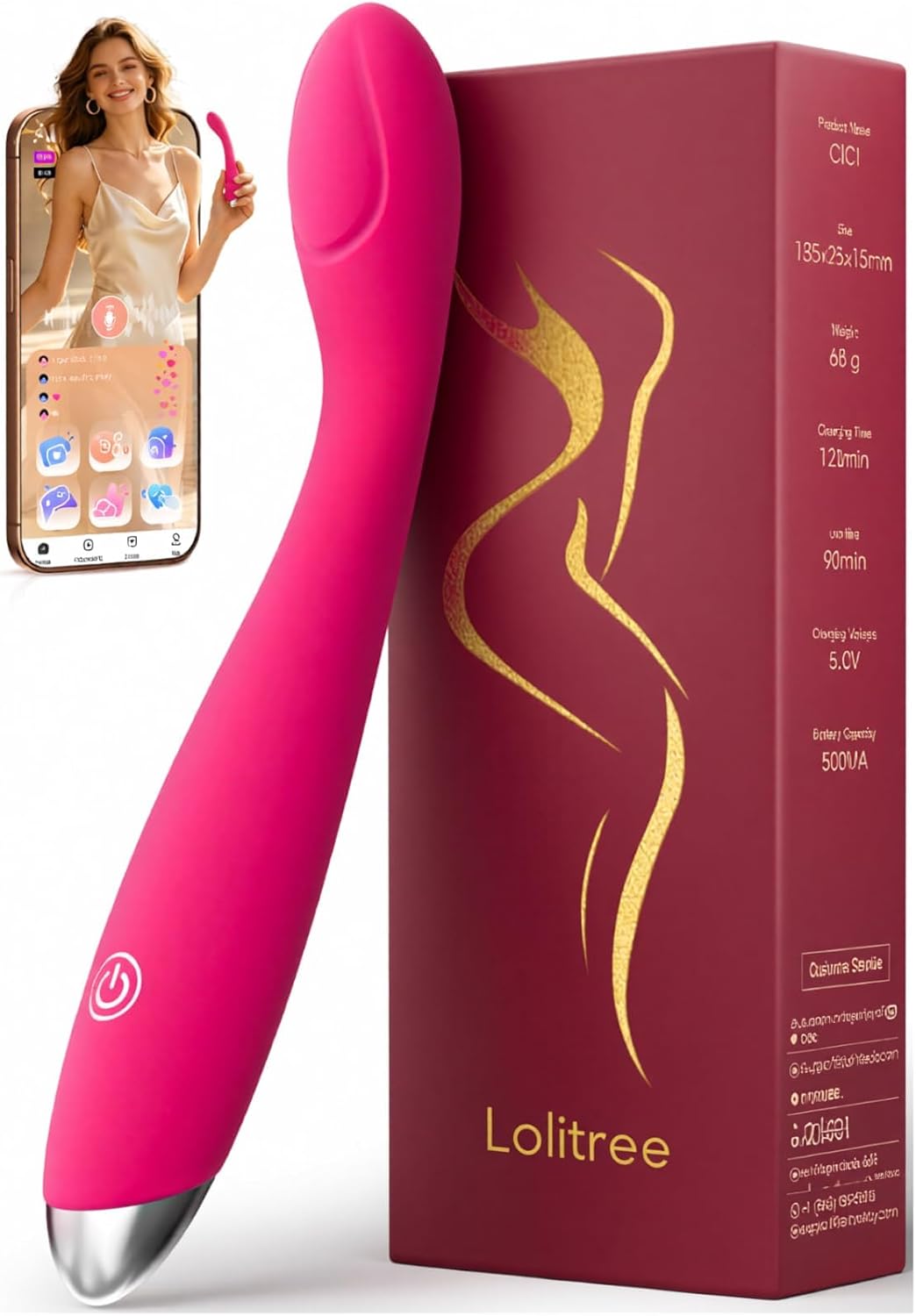 Wireless App Remote Control Pink G Spot Vibrator Cheap Adult Sex Toy UK Delivery